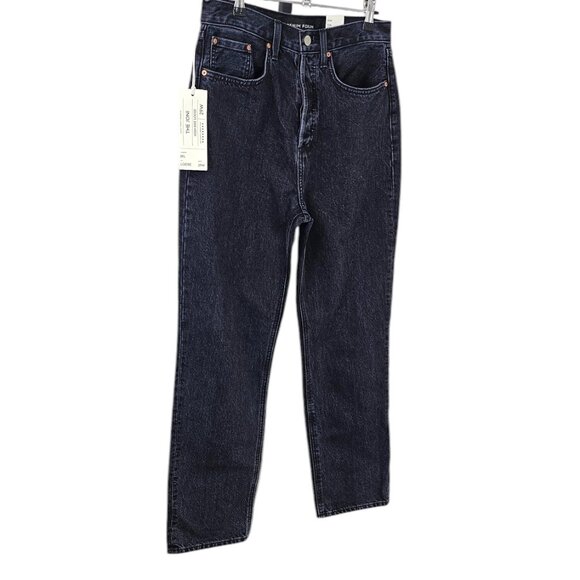 Denim Forum The Joni High Rise Loose Jeans, Black Eyeliner, Button Fly, 29, NWT - Picture 9 of 11
